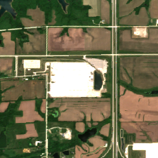 Microsoft Des Moines Project Osmium site on 2024-06-09, Sentinel-2 satellite true color