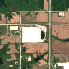 Microsoft Des Moines Project Osmium site on 2025-05-10, Sentinel-2 satellite true color