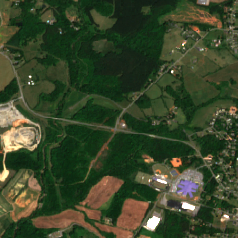 Microsoft Boyd Farms (CLT10) Data Center site on 2022-05-11, Sentinel-2 satellite true color