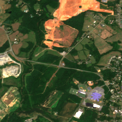 Microsoft Boyd Farms (CLT10) Data Center site on 2024-07-11, Sentinel-2 satellite true color