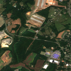 Microsoft Boyd Farms (CLT10) Data Center site on 2025-09-19, Sentinel-2 satellite true color