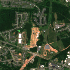 Microsoft Aldie / Stone Ridge Campus (IAD11) site on 2022-08-13, Sentinel-2 satellite true color