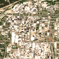 Netrality 1102 Grand (Kansas City) site on 2022-07-20, Sentinel-2 satellite true color