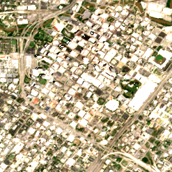 1301 Fannin site on 2020-05-18, Sentinel-2 satellite true color