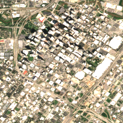Netrality 1301 Fannin site on 2025-09-09, Sentinel-2 satellite true color