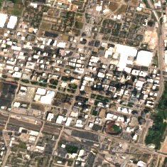 210 North Tucker site on 2024-09-09, Sentinel-2 satellite true color