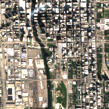 Netrality 717 South Wells (Chicago) site on 2025-09-11, Sentinel-2 satellite true color