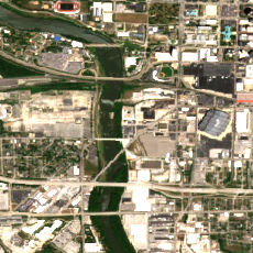733 West Henry (Indy Telcom Center) site on 2022-06-21, Sentinel-2 satellite true color