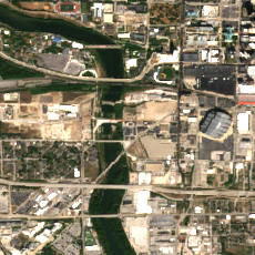733 West Henry (Indy Telcom Center) site on 2025-09-15, Sentinel-2 satellite true color