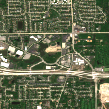 Chicago CH1 site on 2018-05-16, Sentinel-2 satellite true color