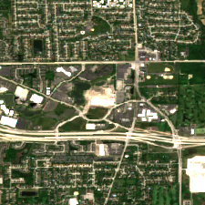 Chicago CH1 site on 2020-06-14, Sentinel-2 satellite true color