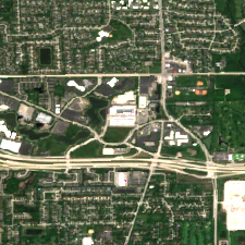 Chicago CH1 site on 2024-05-19, Sentinel-2 satellite true color