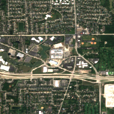 Chicago CH1 site on 2025-09-11, Sentinel-2 satellite true color