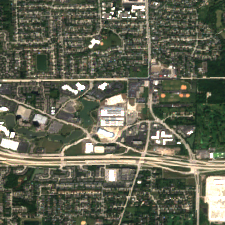 Chicago CH2 site on 2025-09-11, Sentinel-2 satellite true color