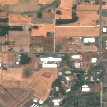 Hillsboro HI1 site on 2018-08-21, Sentinel-2 satellite true color