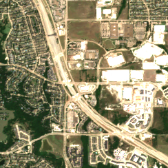Dallas TX1 site on 2020-08-19, Sentinel-2 satellite true color