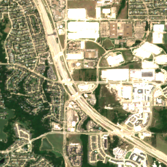 Dallas TX1 site on 2022-06-20, Sentinel-2 satellite true color