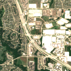 Dallas TX1 site on 2024-06-14, Sentinel-2 satellite true color