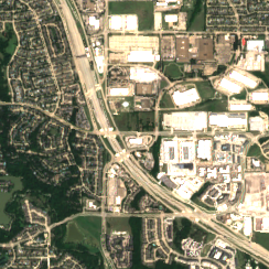 Dallas TX1 site on 2025-09-10, Sentinel-2 satellite true color