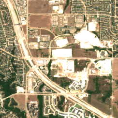 Dallas TX2 site on 2018-07-31, Sentinel-2 satellite true color