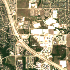 Dallas TX2 site on 2020-08-19, Sentinel-2 satellite true color