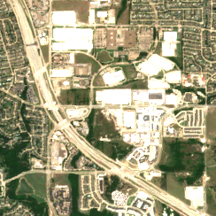 Dallas TX2 site on 2022-06-20, Sentinel-2 satellite true color