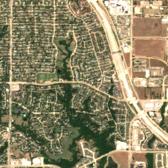 Dallas TX3 site on 2018-07-31, Sentinel-2 satellite true color