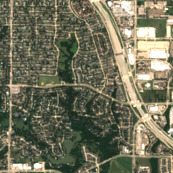 Dallas TX3 site on 2025-09-10, Sentinel-2 satellite true color