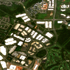 Ashburn VA1 site on 2020-09-15, Sentinel-2 satellite true color