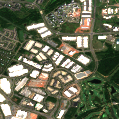 Ashburn VA1 site on 2022-08-13, Sentinel-2 satellite true color