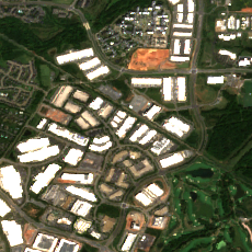 Ashburn VA1 site on 2024-09-09, Sentinel-2 satellite true color