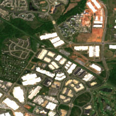 Ashburn VA2 site on 2018-05-24, Sentinel-2 satellite true color