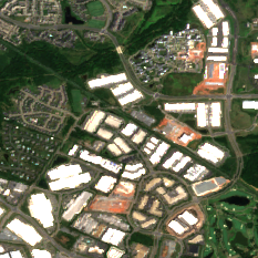 Ashburn VA2 site on 2022-08-13, Sentinel-2 satellite true color