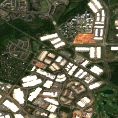 Ashburn VA2 site on 2024-09-09, Sentinel-2 satellite true color