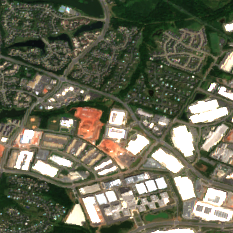 Ashburn VA5 site on 2022-08-13, Sentinel-2 satellite true color