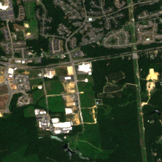 PowerHouse 95 North Campus site on 2018-07-08, Sentinel-2 satellite true color