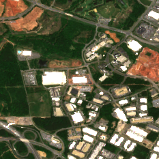 Ashburn 1 site on 2018-05-24, Sentinel-2 satellite true color