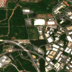 Ashburn 2 site on 2018-05-24, Sentinel-2 satellite true color