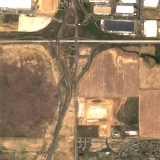 QTS Aurora-Denver Data Center Campus site on 2018-08-10, Sentinel-2 satellite true color