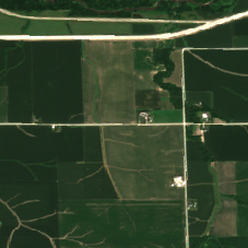 QTS Cedar Rapids Data Center Campus site on 2018-07-08, Sentinel-2 satellite true color