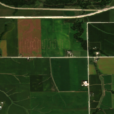Cedar Rapids site on 2024-09-07, Sentinel-2 satellite true color