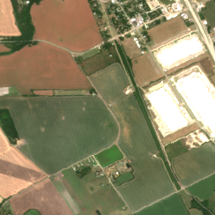 DFW2 DC2 site on 2018-07-01, Sentinel-2 satellite true color