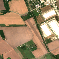 DFW2 DC3 site on 2020-08-19, Sentinel-2 satellite true color