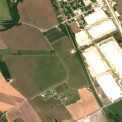 DFW2 DC3 site on 2022-06-20, Sentinel-2 satellite true color
