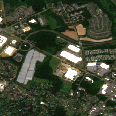 East Windsor site on 2025-08-22, Sentinel-2 satellite true color