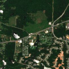 Fayetteville site on 2018-06-04, Sentinel-2 satellite true color