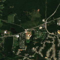 Fayetteville site on 2020-09-06, Sentinel-2 satellite true color