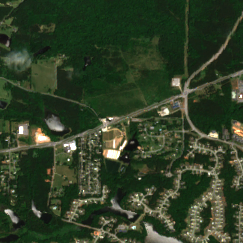 Fayetteville site on 2022-05-09, Sentinel-2 satellite true color