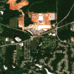 Fayetteville site on 2024-05-28, Sentinel-2 satellite true color