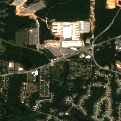 Fayetteville site on 2025-09-10, Sentinel-2 satellite true color